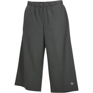 Full Beauty‎ Sport 14W Black Wide Leg Cropped Pants Womens Athleisure Casual